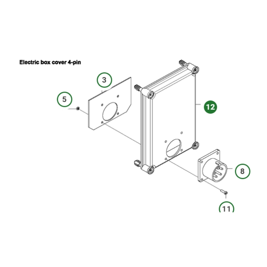Dæksel 4Pin