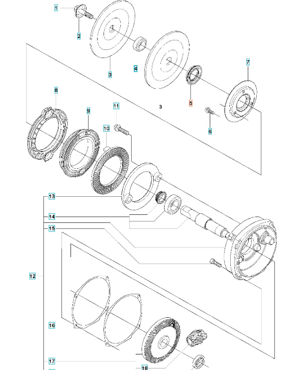 Tætningsstøtteflange
