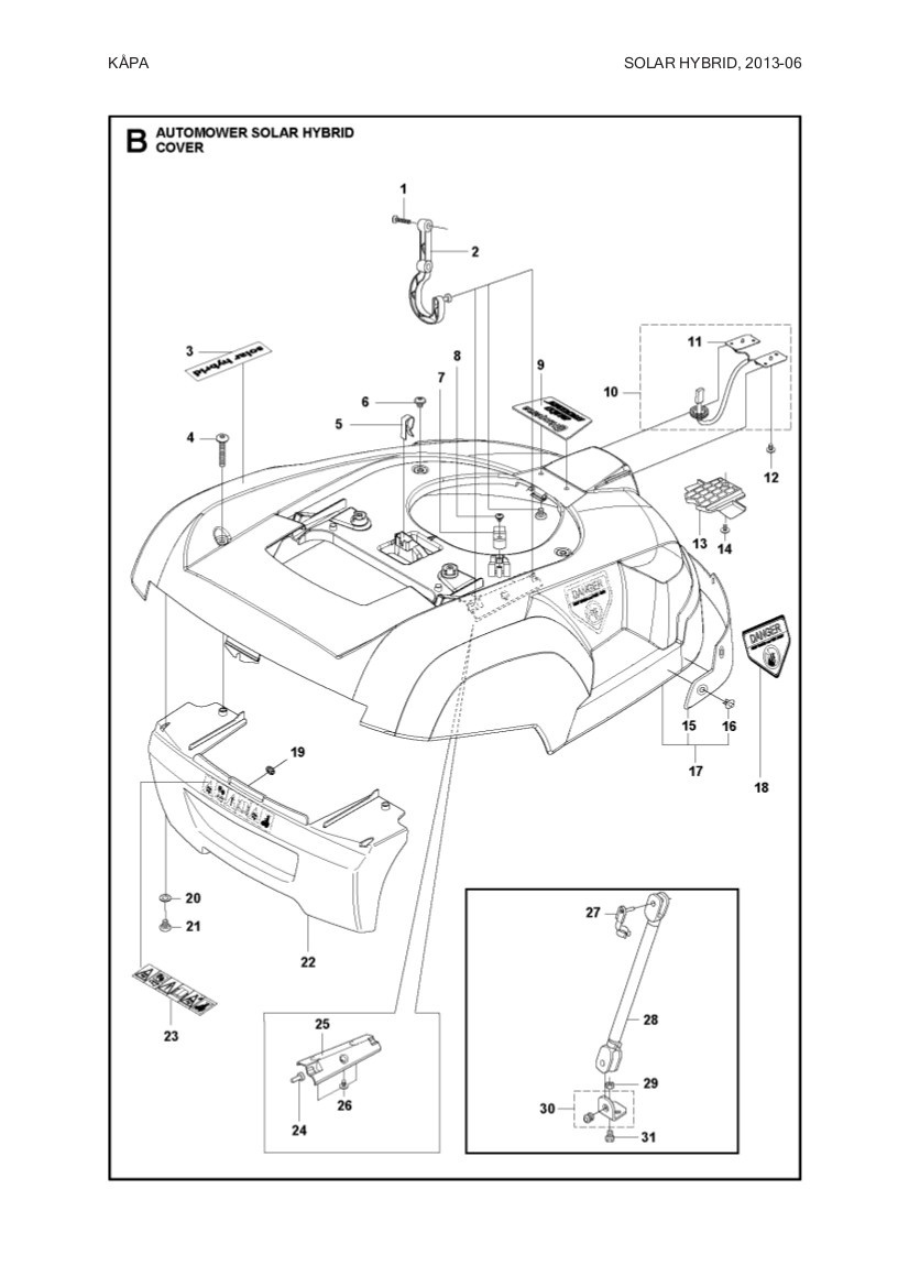 Body Solar Hybrid Sort Komplet 5100967-05