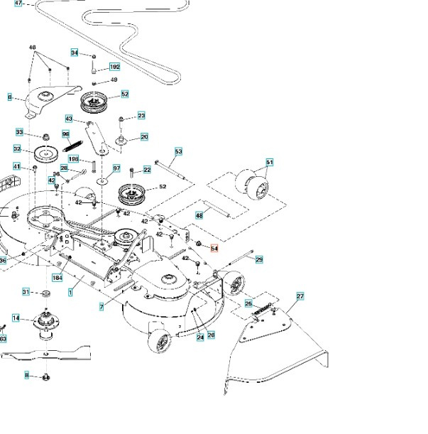 Møtrik 1/2-13 Sekskantflange Nylok Cl