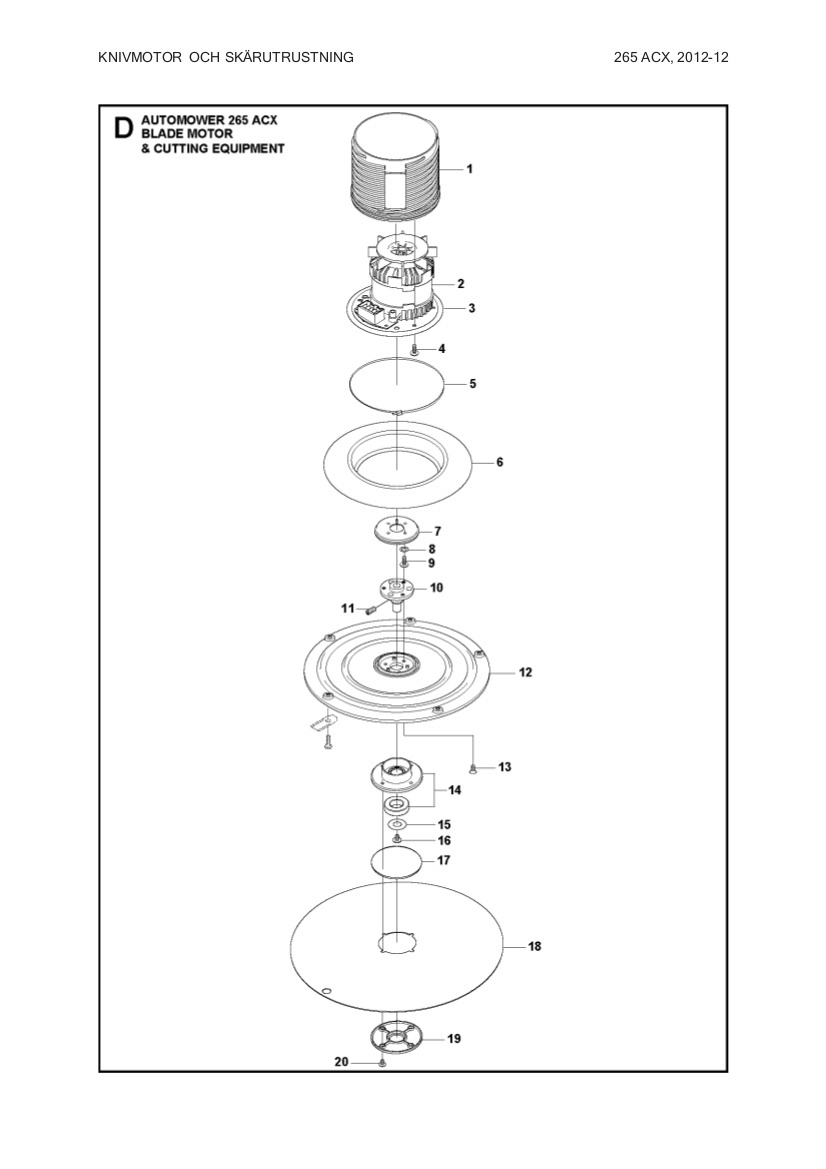 Klippemotor 265ACX 5225106-02