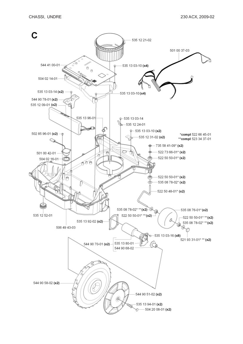 Forhjul kit 6mm 5226645-01