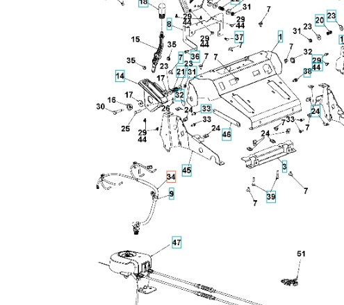 Kabelføring Øvre - Styringer Rato