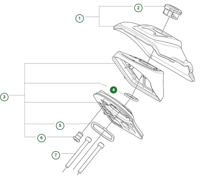 Forsegling af luftfilterhalvdelen!
