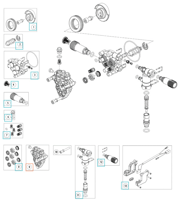 Topstykke Cylinderblok 1