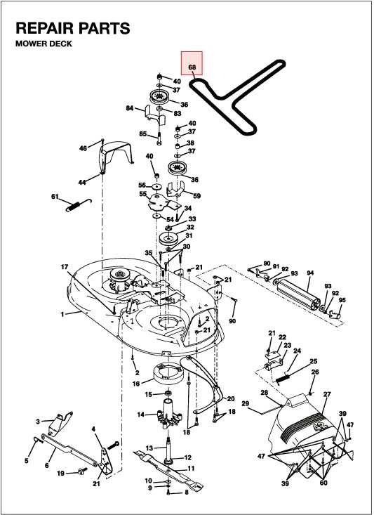 Klippeaggregatrem LT1238, LT1538, LTH120, LTH130, LTH140 m.fl