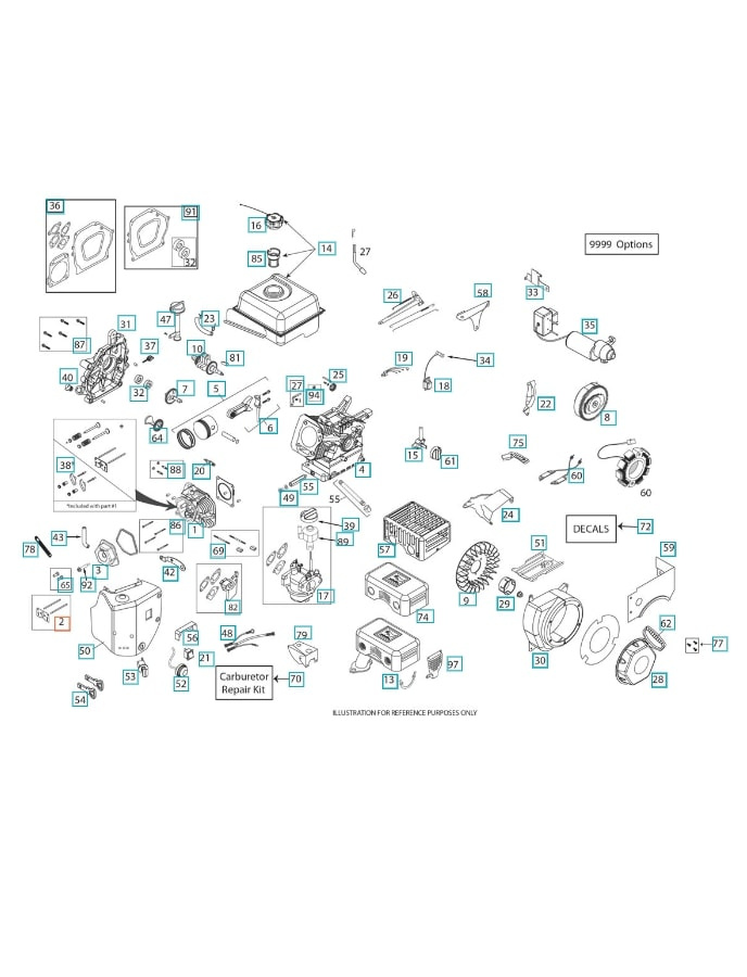 Stødstangsløftersæt (Inkluderet