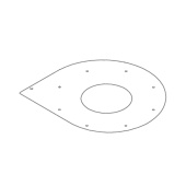 Plade afstand plade 5332708-02 Plade afstand plade 5332708-02