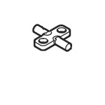 Hængsel Skaft 5351278-01