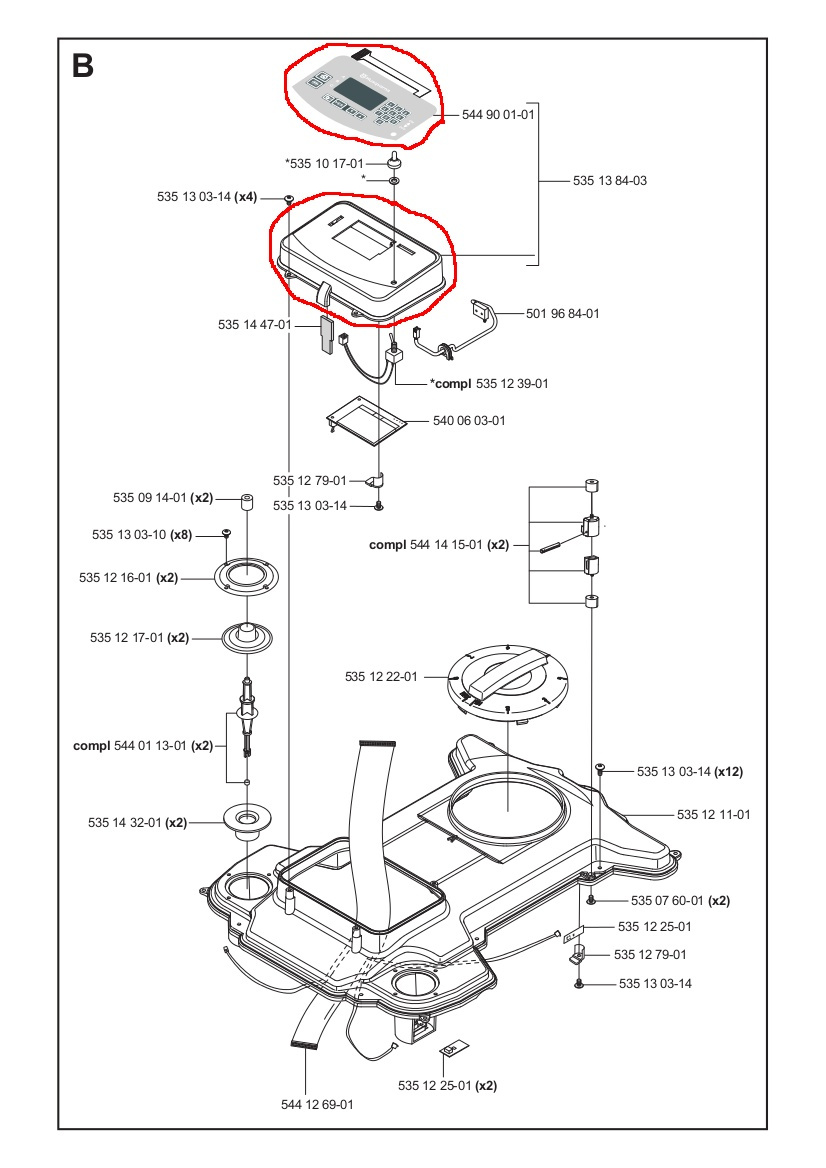 Tastatur Sæt 220AC 2007-2009