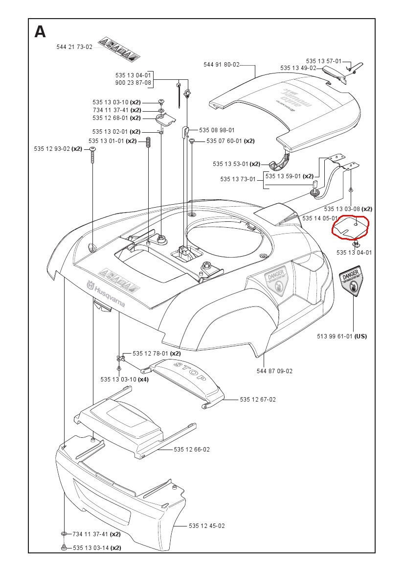 Beskyttelsesplade 5351405-01