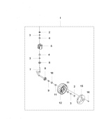 Forhjulskit Automower 320, 430X, 450X Nera Forhjulskit Automower 320, 430X, 450X Nera
