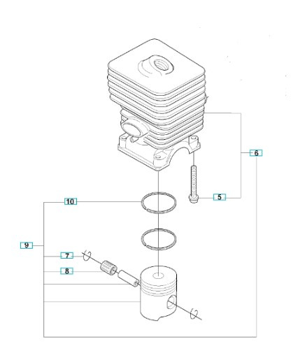Cylinder 537032008 5370320-08