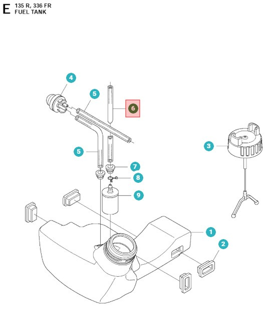 Brændstofslange 537052301 5370523-01