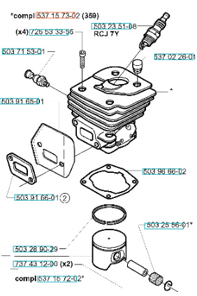 Cylinder 357XP, 359, CS2156, CS2159