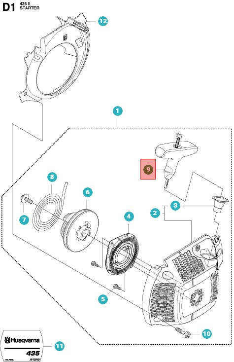 Starthåndtag 537232501 5372325-01