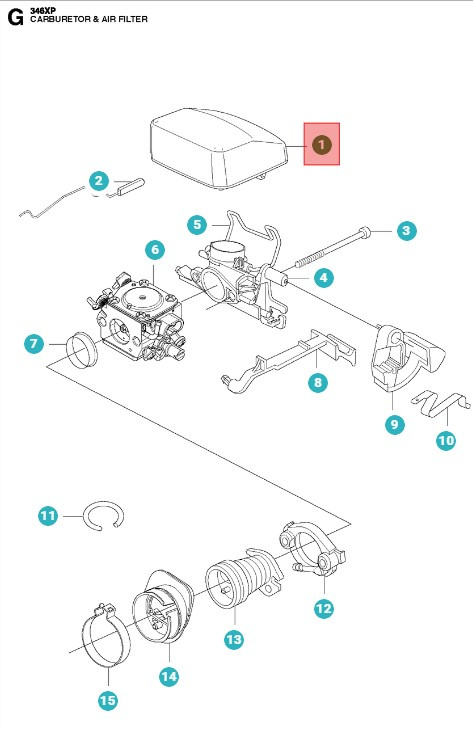 Luftfilter 80 My 346Xp/353 5372649-01