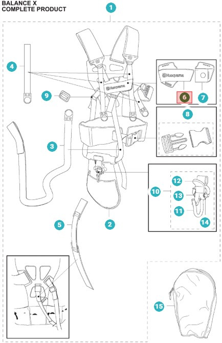Forstykke Balance 35, Balance X, Balance XB