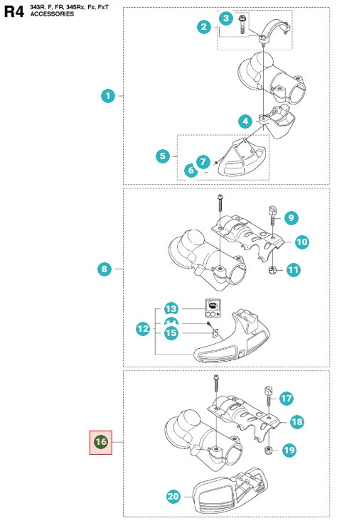 Klingebeskytter 343FR, 345FX, 545FX, FC2245