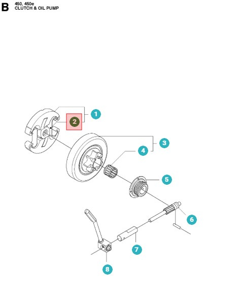 Koblingsfjeder 340353/440462/545/550 5373591-01