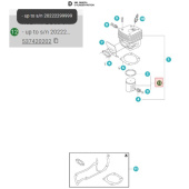 Stempel 55mm Husqvarna 390XP Stempel 55mm Husqvarna 390XP
