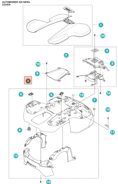 Chassis Automower 320 Nera