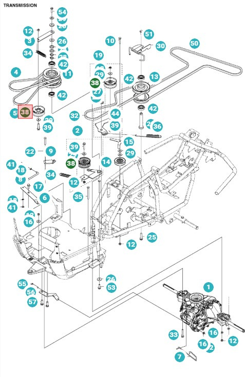Remskive Rider 111B, 112C, 115B, 115C