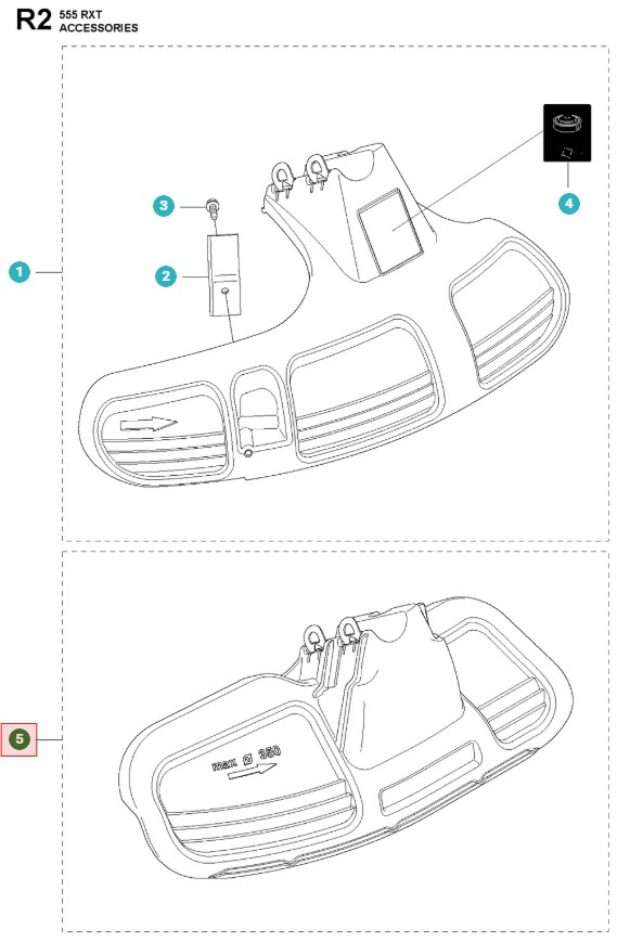 Klingeskærm Græs 355FX, 355RX, 555FX, 555RXT