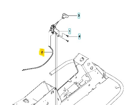 Gaskabel Rider 213C, 214, 214C, 216, 318, 318X, 320AWD, 13C, 11