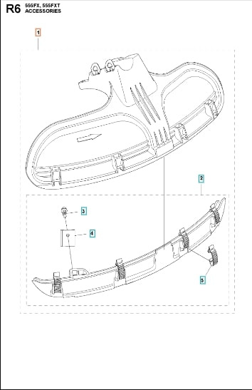 Trimmer Beskyttelse 343FR, 343R, 345FR, 345Fx, 345Fxt