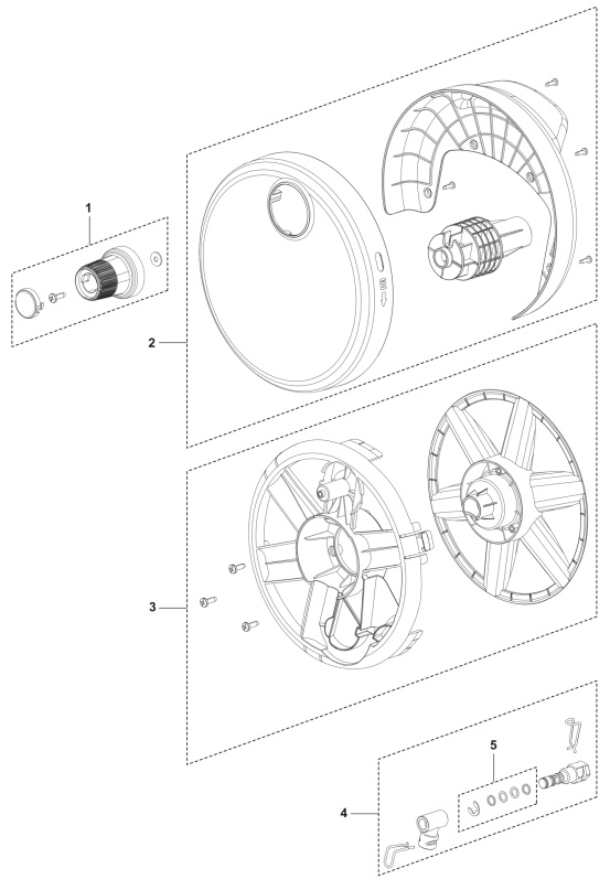 Dæksel Til Slangeoprullere Og Aksler