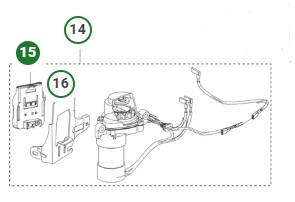 Batteriholder Husqvarna HS166AE