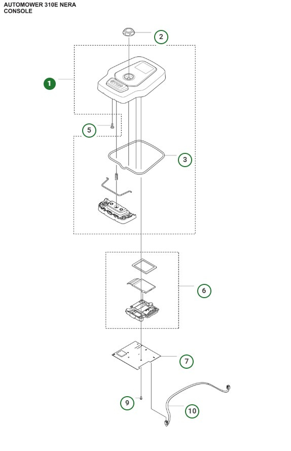 Stop Knap Automower Nera