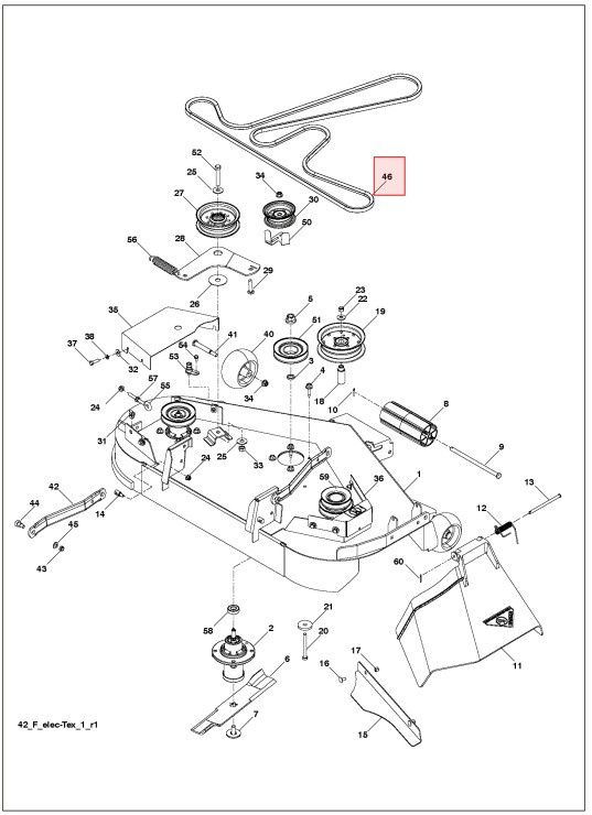 Klippeaggregatrem Husqvarna YT 42 XLS, YTH 2242, 22V42 m.f