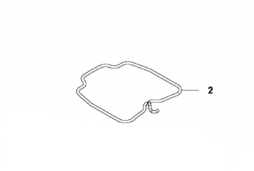 Tætningsliste Øverste Front Chassis 435X 5748747-14
