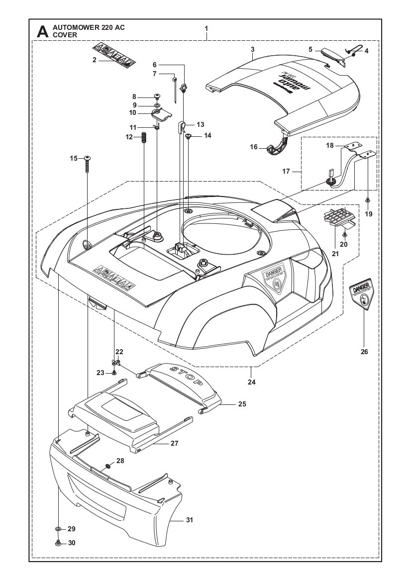 Body Automower 220 Ac Komplet 5756188-01