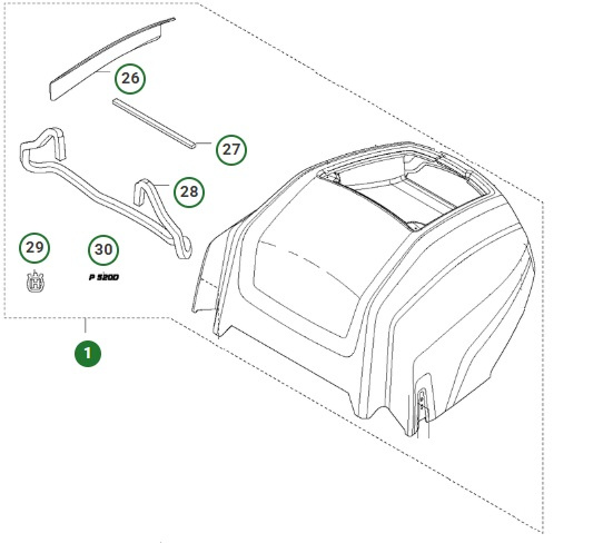 Motordæksel 5757500-01