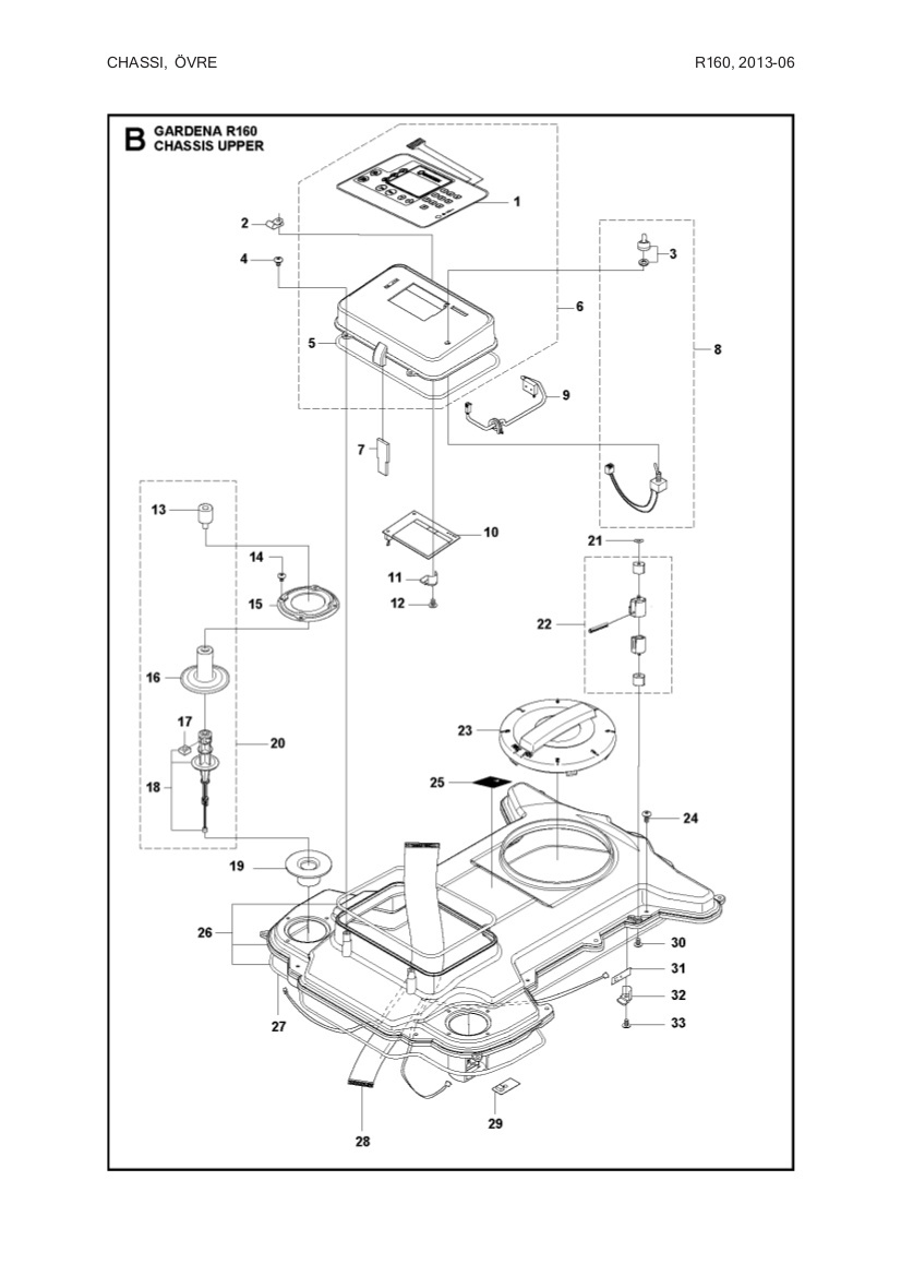 Display Cover R160 5759442-05