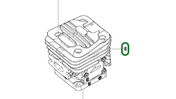 Cylinder Kpl 543XP, 543XPG