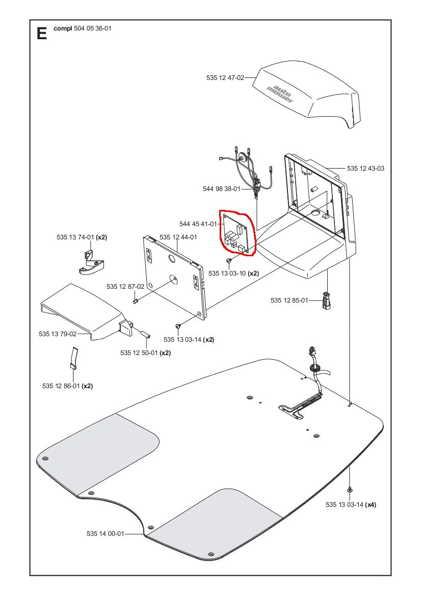 Printkort Ladestation G2 220AC 230ACX Gammel