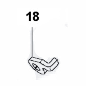 Spjældaksel 579190801 5791908-01 Spjældaksel 579190801 5791908-01