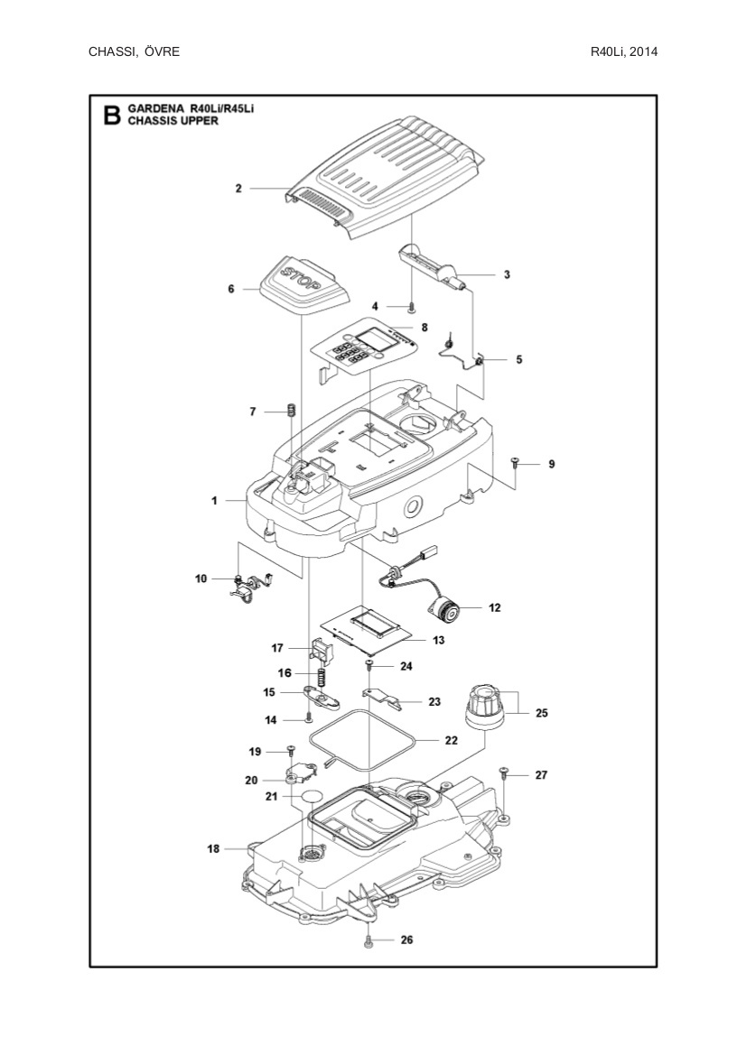 Displaydæksel Inkl. Pakning 5793919-03