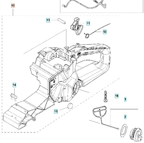 Håndtag 543XPG Kpl 5795284-02