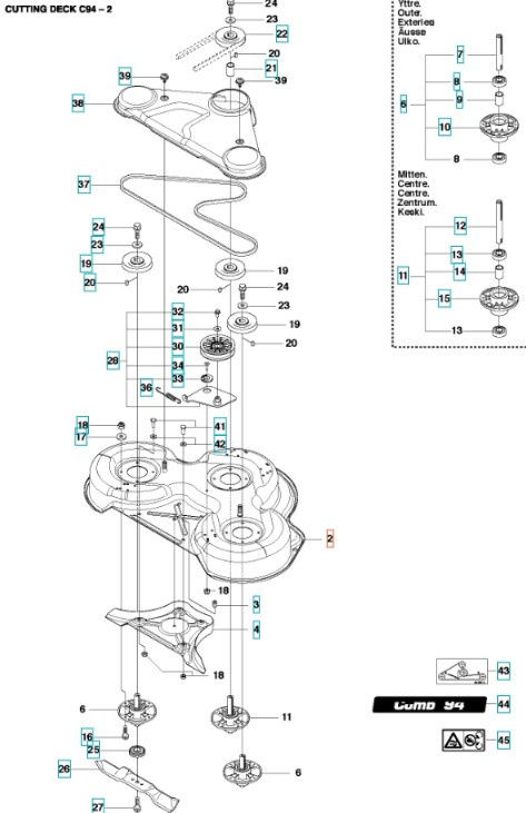 Deck Shell Combi 94 Grå