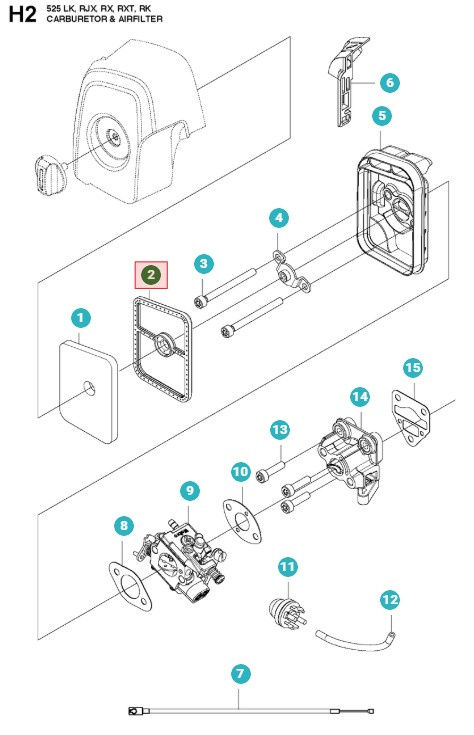 Luftfilter 525RX, 525RXT, 525LK, 325HE3, 325HE4, 525P5S