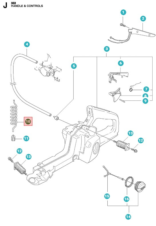 Brændstofslange 300Mm 5817562-02