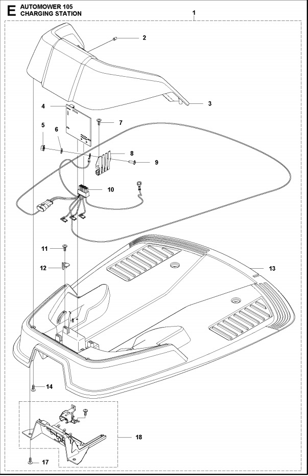 Kabel Ladestation Automower 105 & Gardena