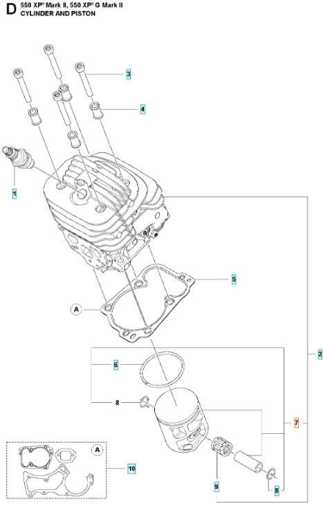 Stempel Komplet 545, 545G Mark II, 550XP, 550XPG Mark II