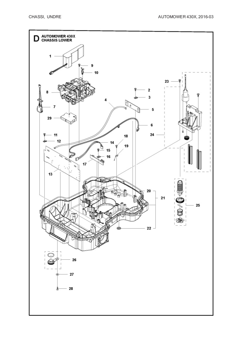 Chassis Sæt Lære 330X, 430X, 450X, 520