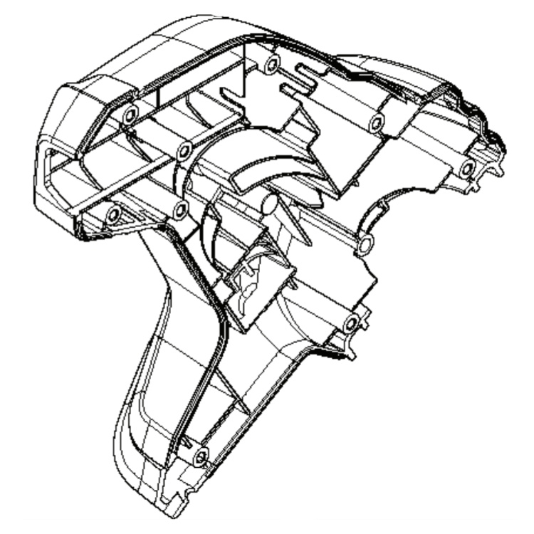 Motordæksel venstre